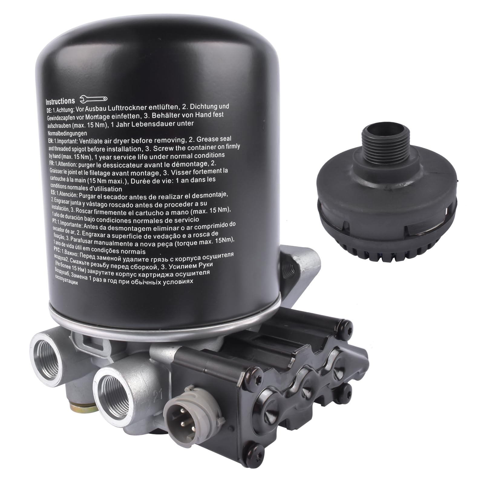 Air Dryer w/Coalescing Cartridge Replacement for Volvo #21440978 4324252000 S4324252000