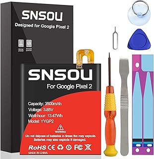 SNRONEW Google Pixel 2 Battery, 3500mAh Li-Polymer Replacement Battery for HTC Google Pixel 2 5