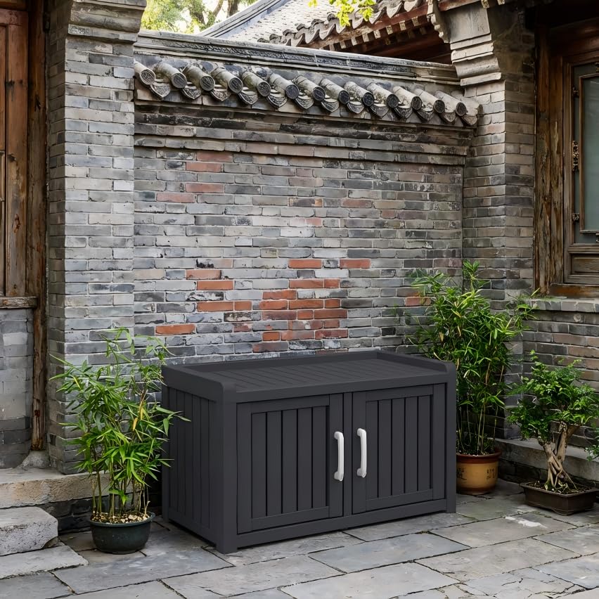 Amazon.co.jp: Beuiosda 収納ボックス 屋外 コンテナ 73L 幅81cm 防水