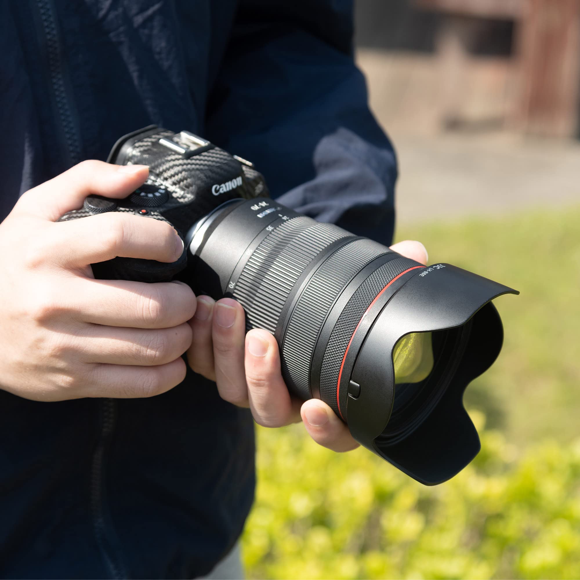 JJC Paraluce EW-88E per obiettivo Canon RF 24-70mm f/2.8L IS USM & Canon RF 24-105mm f/2.8L IS USM Z, sostituisce il paraluce Canon EW-88E