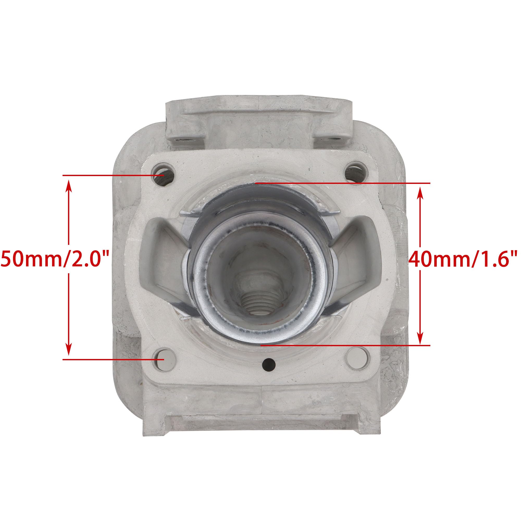WOOSTAR 40mm Big Bore Cilindro con Pistón Kit y Juntas Reemplazo para 2 Tiempos 43cc 47cc 49cc Motor Gas Scooter Mini ATV Quad Pocket Bike