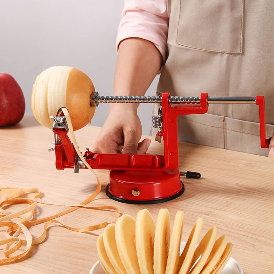 Apple Peeler, 3 in 1 Apples Peelers Corer Remover Slicer Cutter Spiral, Potato and Fruit Vegetable Multifunction Manual Peeling Machine for Kitchen ...