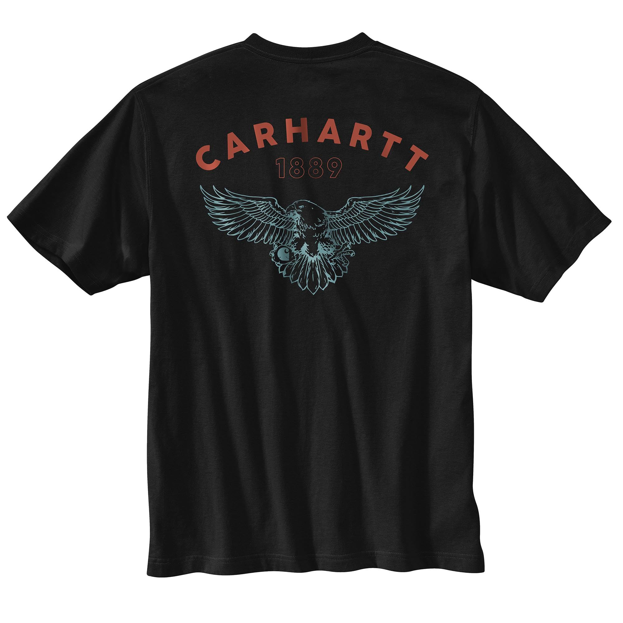 Carhartt Relaxed Fit Lightweight Short-Sleeve Eagle Graphic T-Shirt Camiseta Ligera de Manga Corta con Estampado de águila de Ajuste Relajado Hombre (Pack de 1)