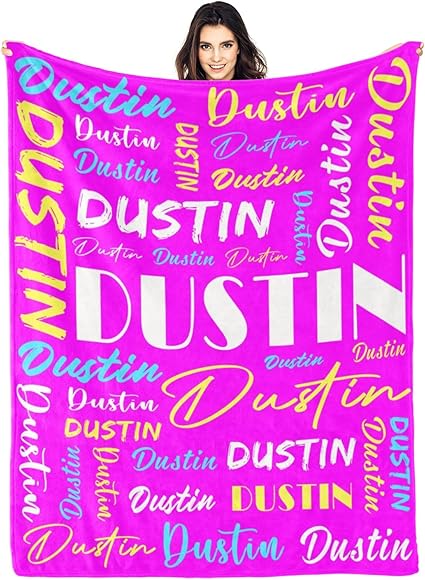 Personalized Blankets for Kids with Names Customized Blankets with Name for Adult Custom Blanket Gift for Birthday Christmas Valentines Day Gift