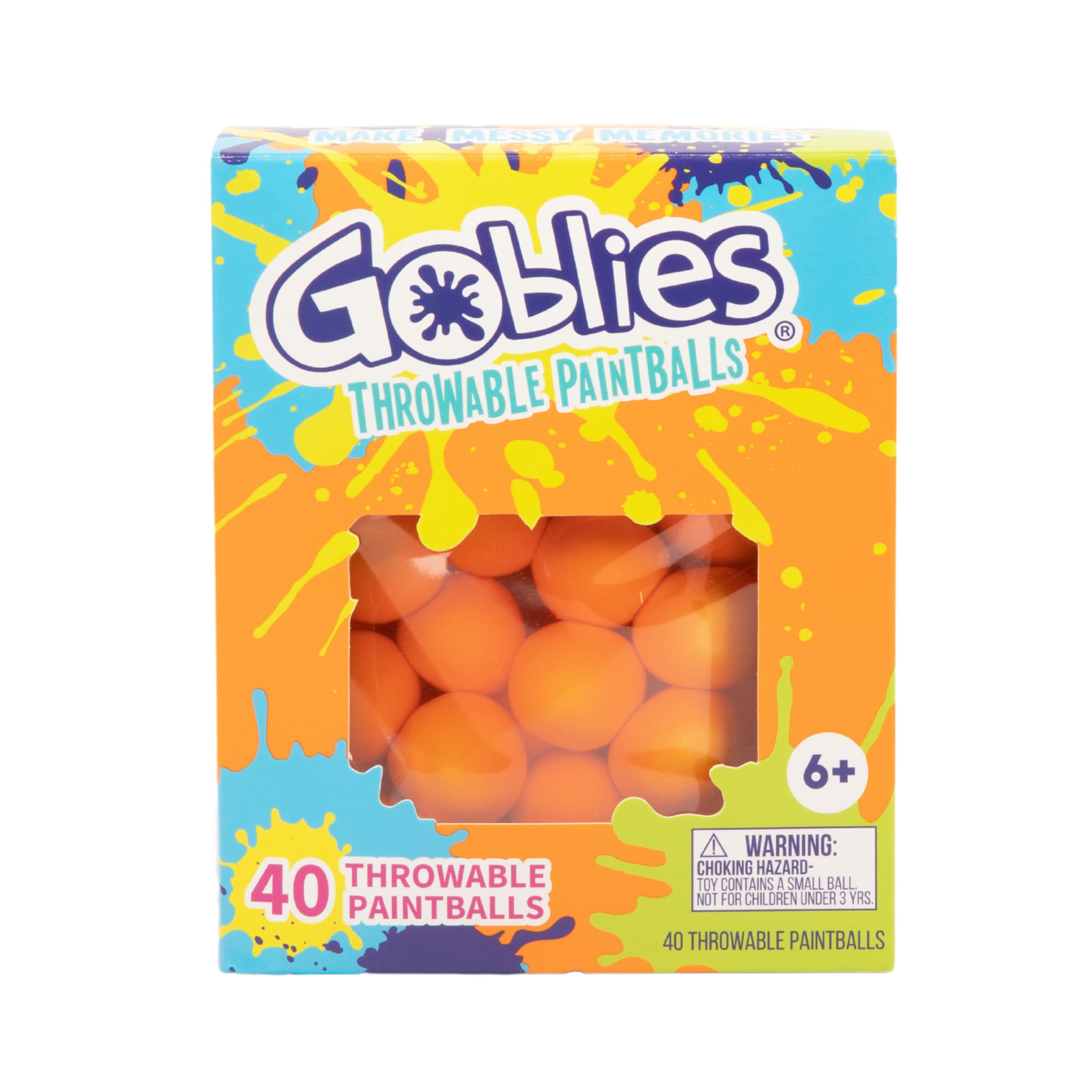 Goblies Throwable Paintballs 40 Count (Orange)