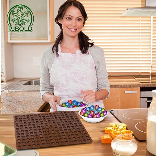 Miniatura 6 de Molde de caramelo de gota de goma - Media hoja marrón