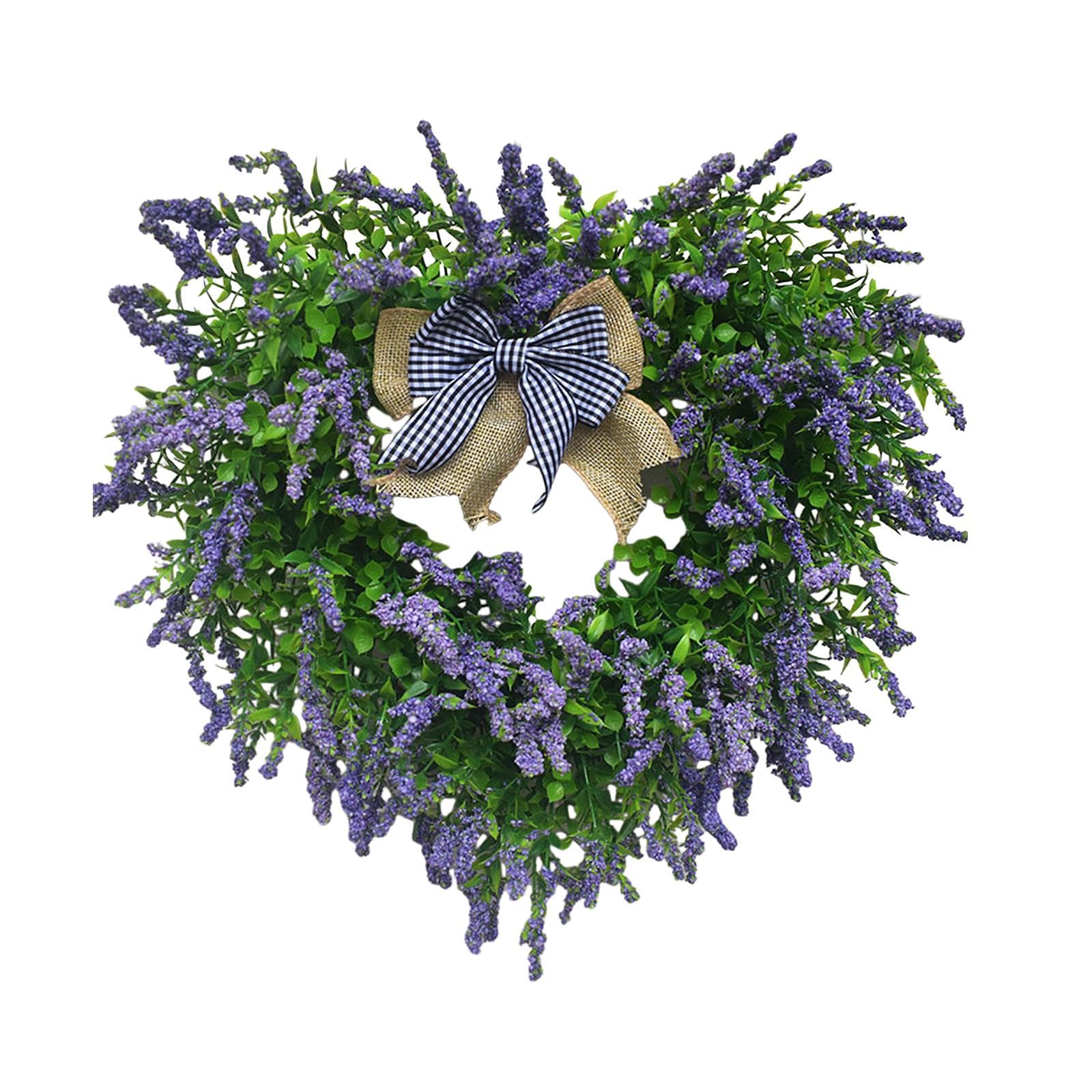 Couronne de fleurs de Saint-Valentin en cœur décoration murale maison