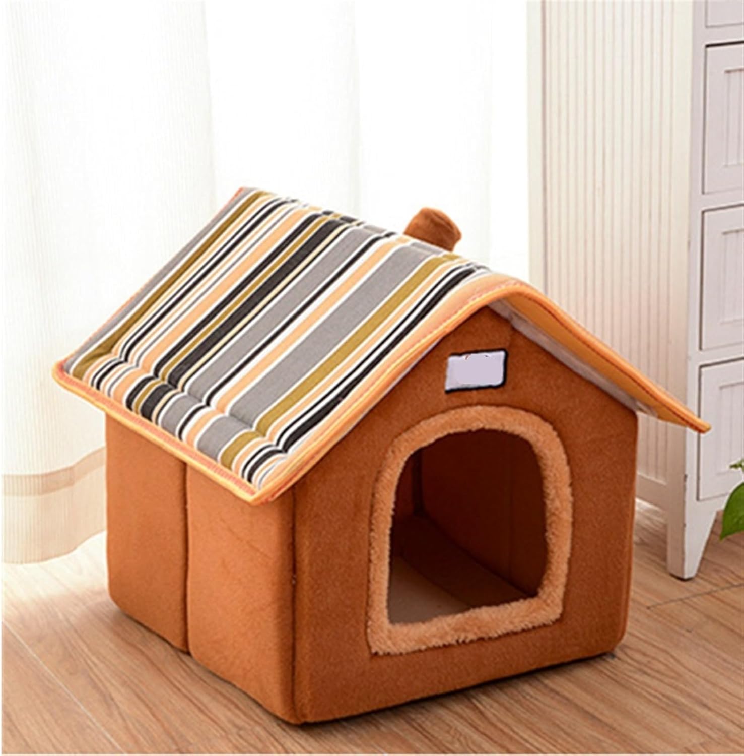 Pet Beds Indoor Pet House for Small Medium Dogs Soft Cat Bed Tent Dog Bed with Removable Cushion Travel (Size : L 50x42x50cm) (One Color L 50x42x50cm) (One Color L 50x42x50cm)