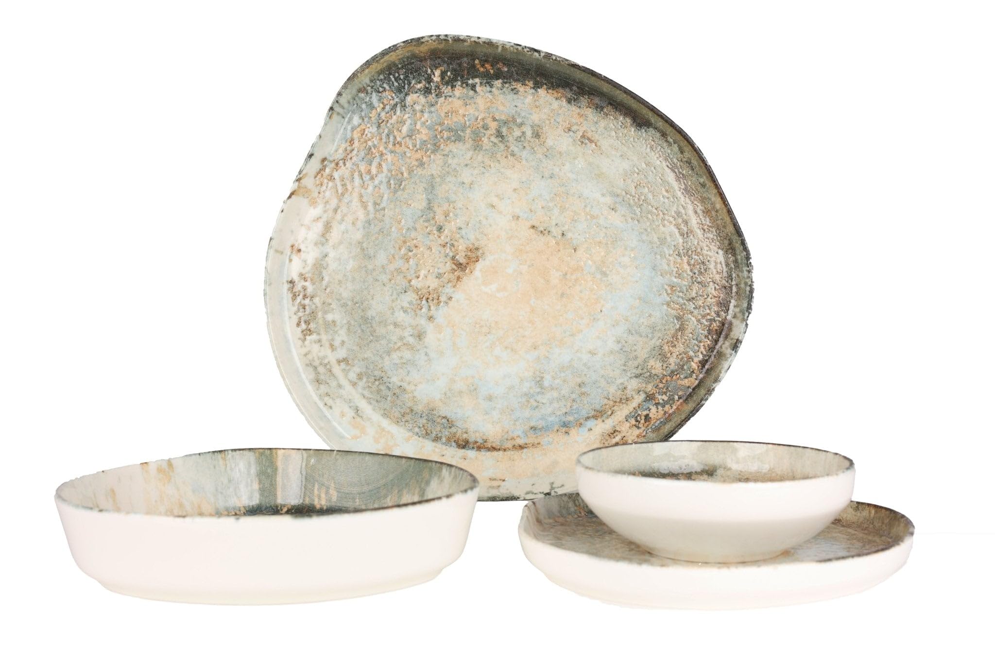 Rinart Ensembles de vaisselle - Obvara - 24 pièces - 6 Personnes - Porcelaine