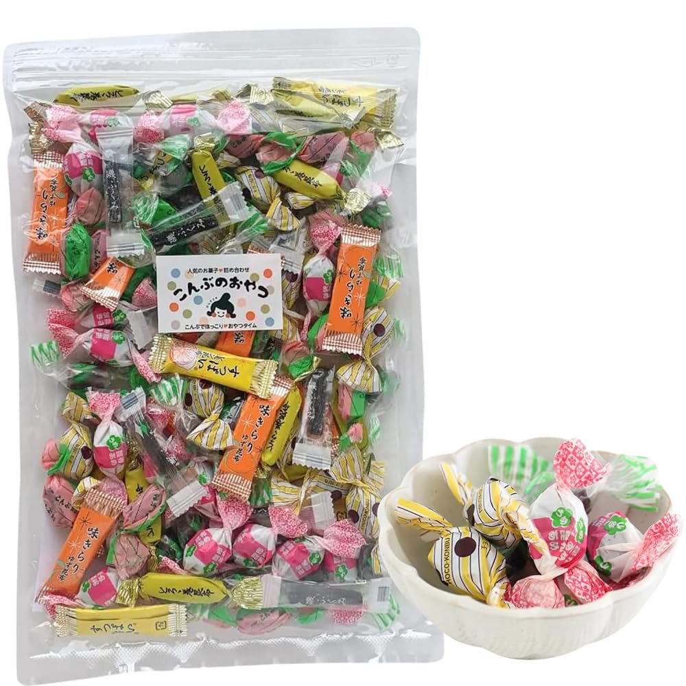 ちびっとも 和菓子 全8種類コンプ Amazon.co.jp: おやつ8種詰め合わせ こんぶのおやつ色々総選挙 400g ×1