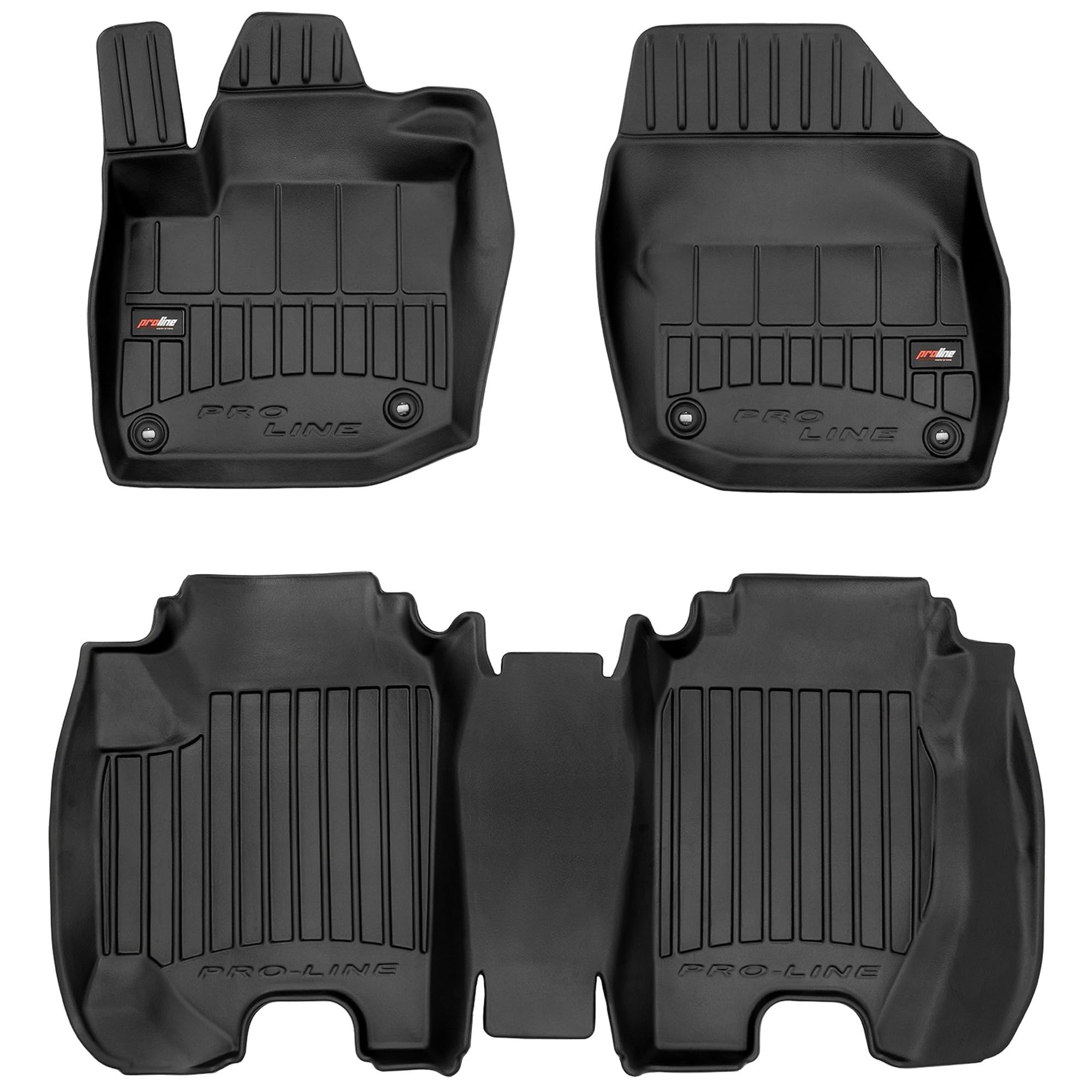 MOTOS Gumowe dywaniki samochodowe pasują do Honda Civic IX 2011-2016 Popraw swój komfort podróżowania z antypoślizgowymi dywanikami 3D- Dywaniki samochodowe na każdą pogodę, ochrona przed zabrudzeniam