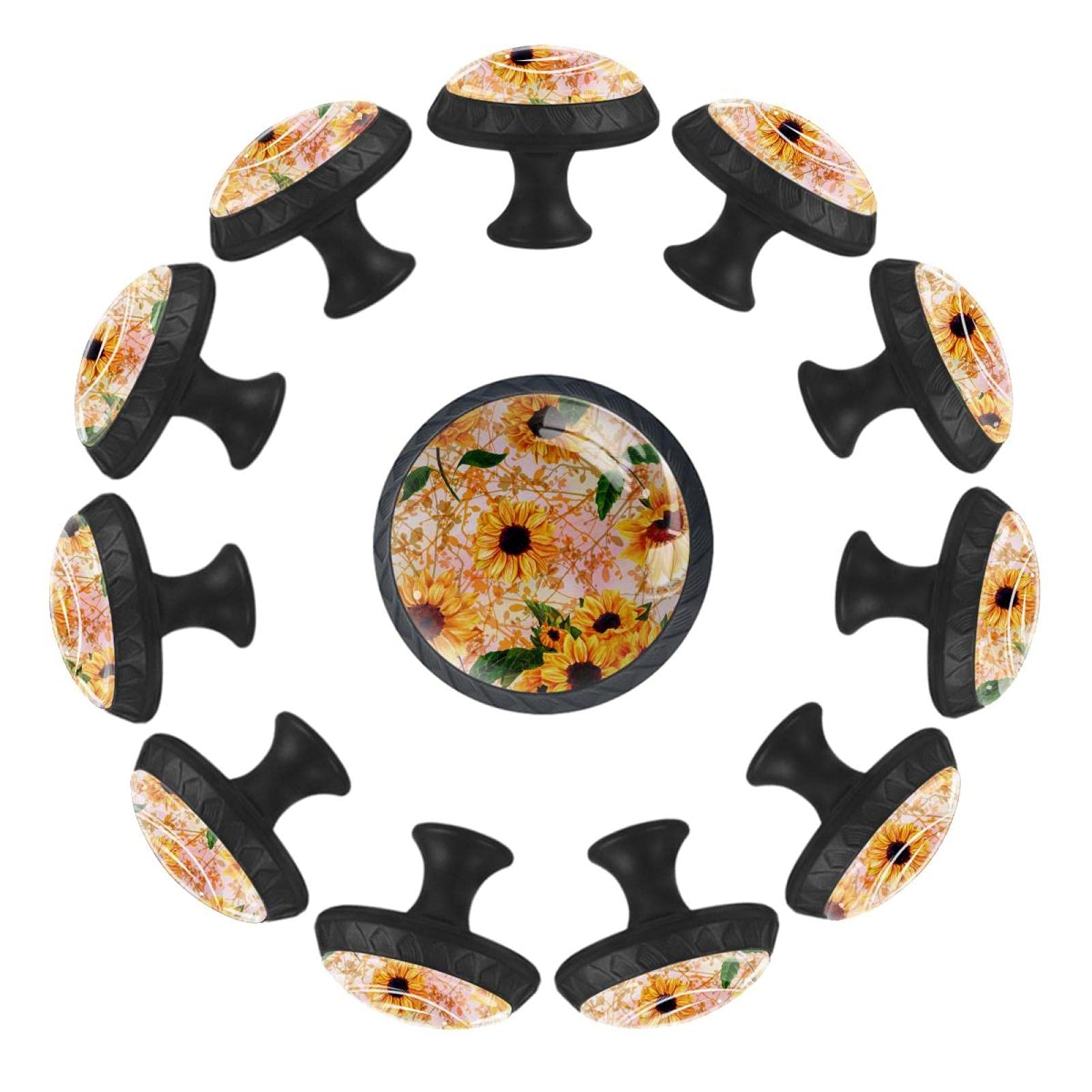 Boutons de tiroir tournesols 35 mm pour rénover facilement une commode de crèche