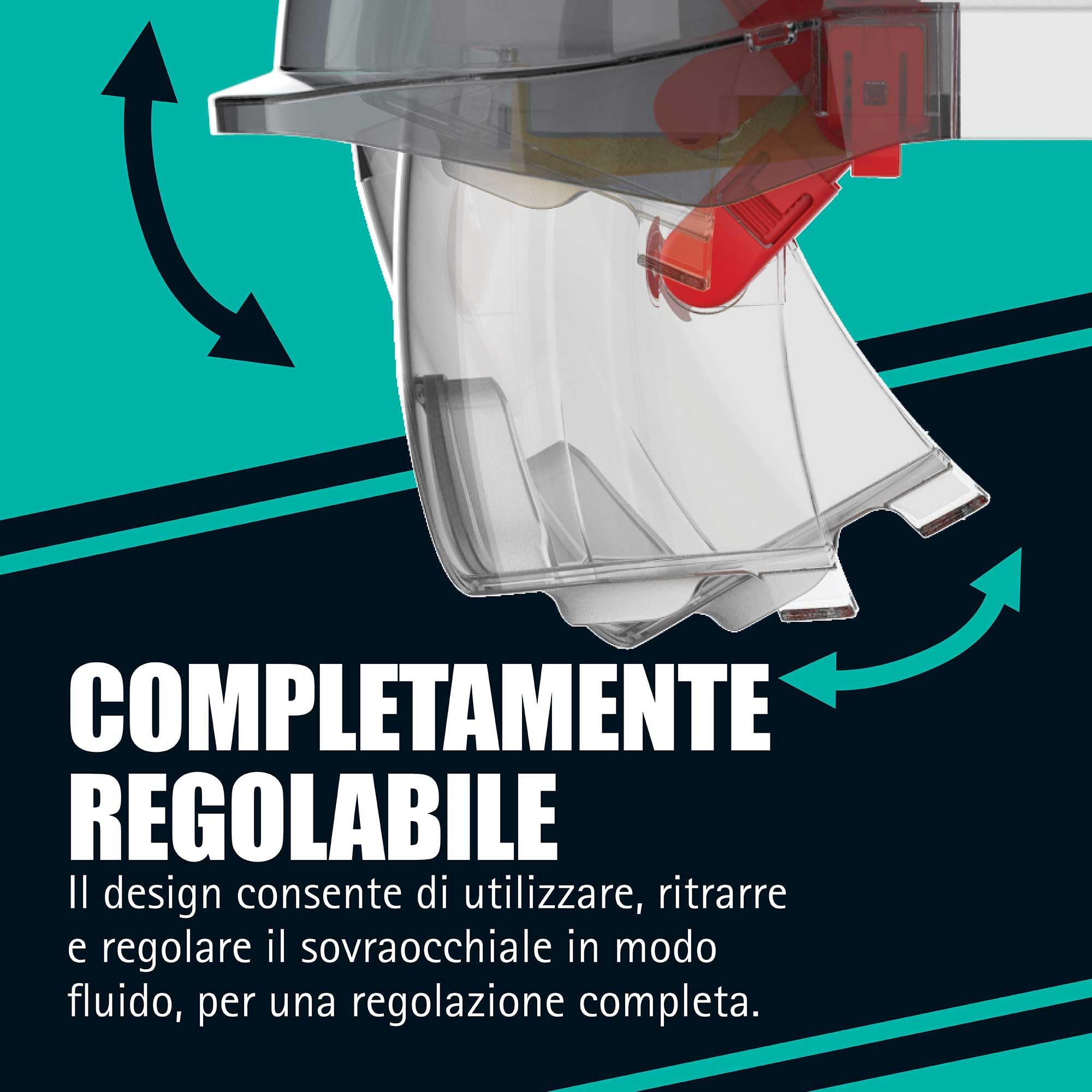 JSP VISTALens Elmetto da Cantiere con Occhiali Protettivi Integrati, Bianco | Occhiali retrattili integrati antiappannamento e antigraffio. Classe ottica 1. EN 397 & EN 166 certificato.