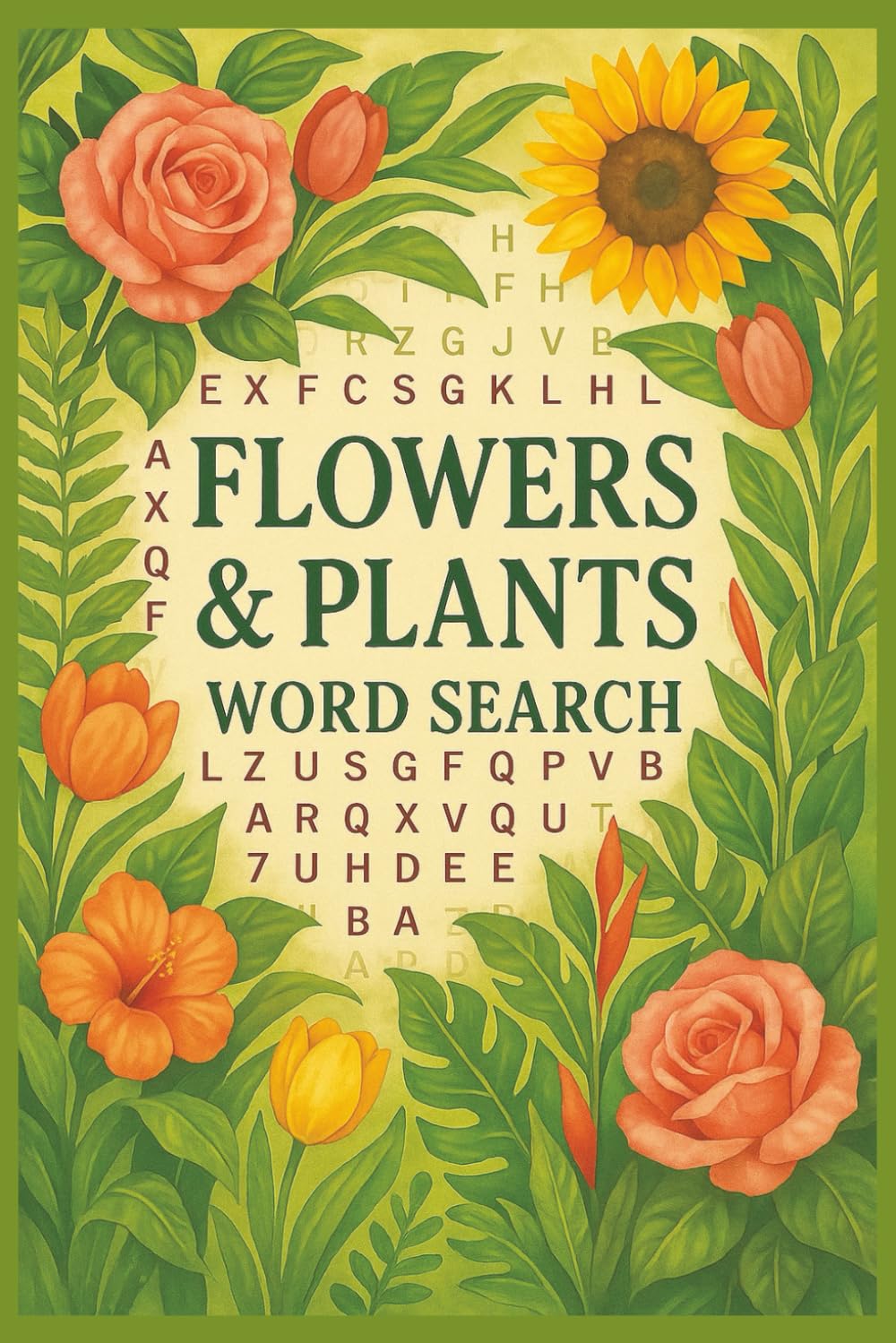 Garden of Words: Relaxing Flower & Plant Word Search for Adults: A Beautiful Collection of Floral-Themed Word Search Puzzles for Garden Lovers