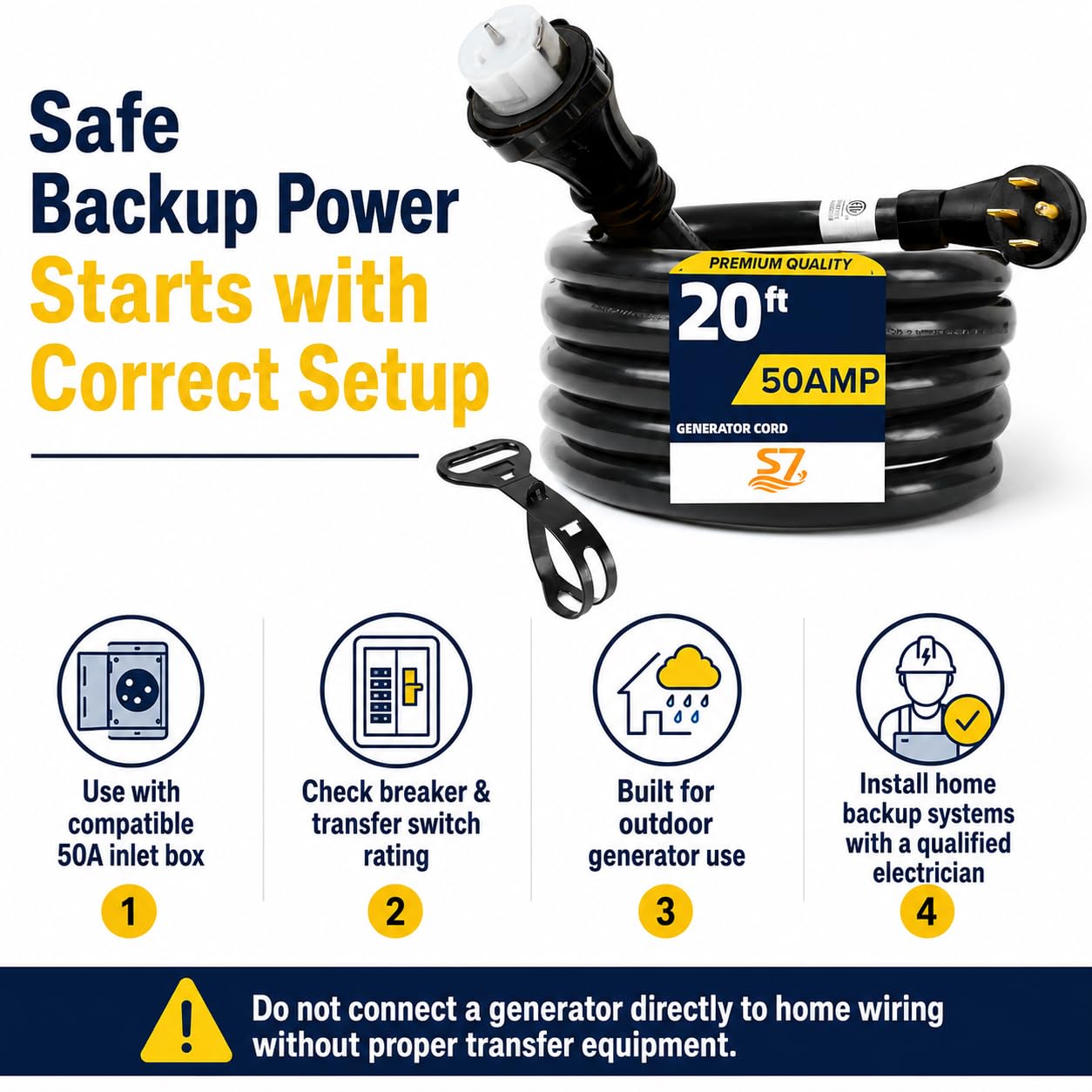 powertap amp 50 　フロントのみ Amazon.com: 50 Amp Generator Extension Cord, NEMA 14-50P to SS2