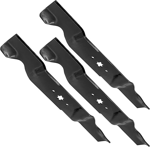 Miniatura 6 de Caltric 3 cuchillas compatibles con Mtd Cub Cadet 942-0677B 1120931 98024 335855 302448 785720 98672