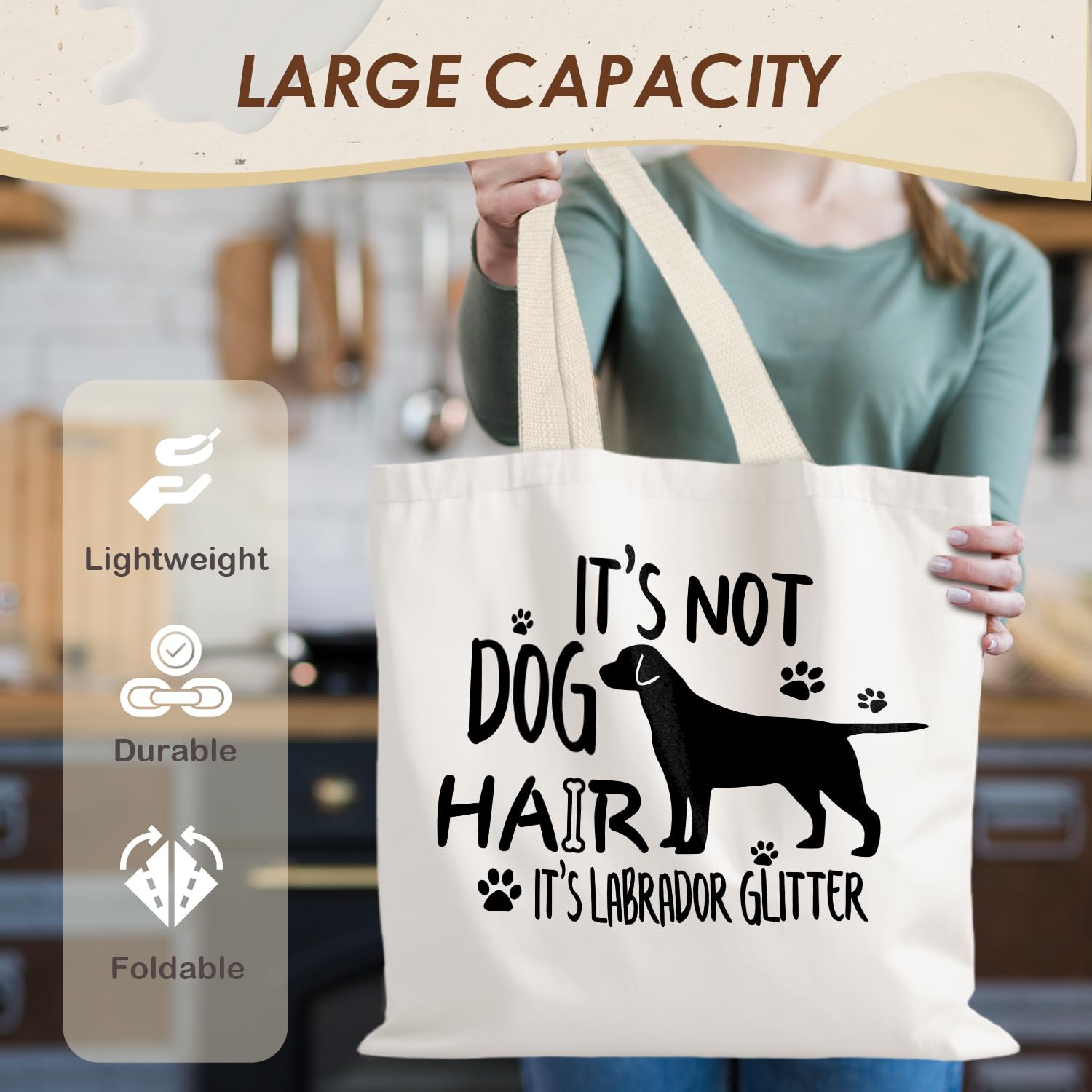 Canvas Tote Bag Aesthetic,Zoon Cow Dog Cat Tote Bag,Gifts for Women Canvas Tote Bags