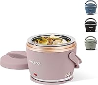 Crock-Pot 20oz Electric Lunch Box Food Warmer - Portable, Spill-Proof, Dishwasher Safe Blush Pink for Travel & Office