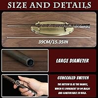 Vista 5 de Varita mágica para cosplay, novedad de mago, fiesta de Halloween, accesorios de disfraz