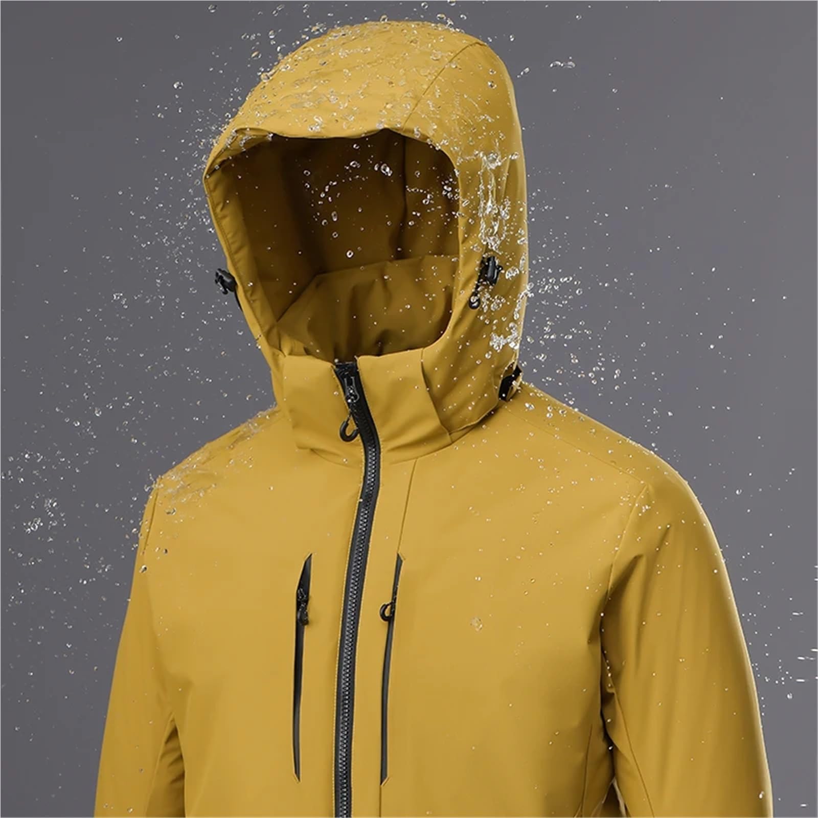 Chaquetas impermeables de forro polar for invierno, cortavientos térmico, for hombre y mujer, for senderismo, camping, esquí escalada Para Hombre