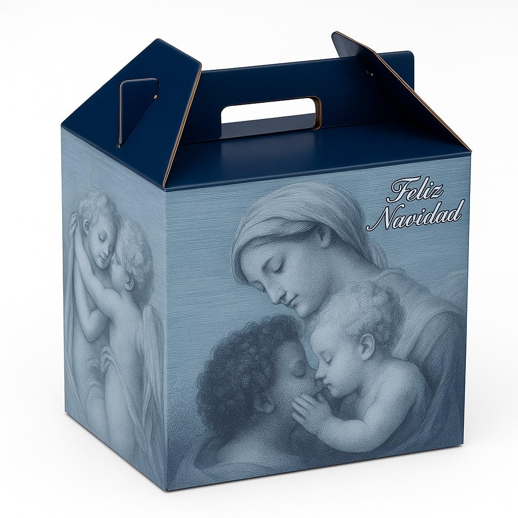 TELECAJAS | 5 Cajas Lote Navidad Elegantes y Robustas | Regalo Grande (para botellas, chacinas, quesos...) | Pack de 5