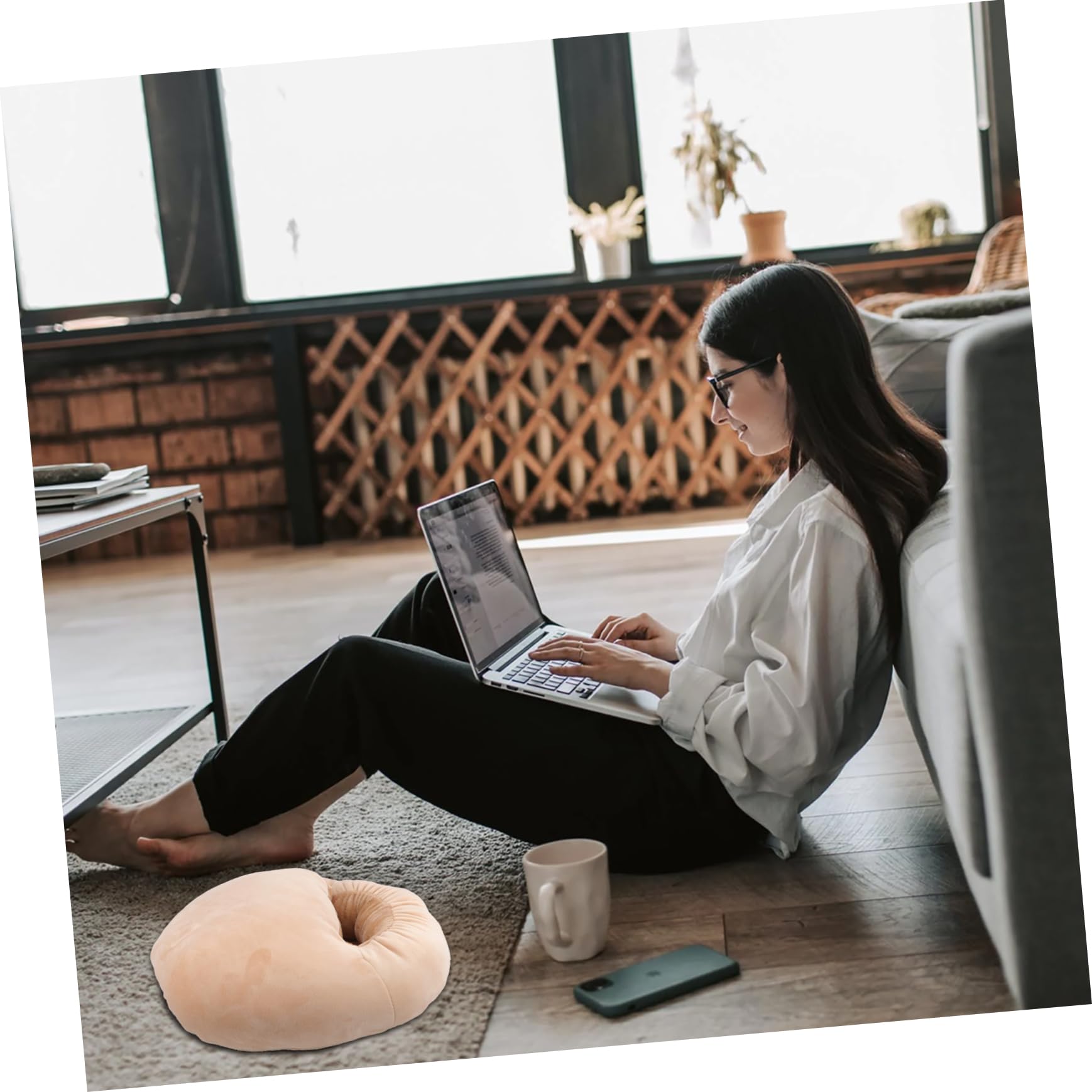 Veemoon 1Pc Rechargeable Foot Warmer Shoes Plush Heating Artifact for Home Use Compact Design Promotes Blood Flow Comfortable Foot Heater for Winter