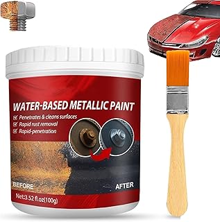 Rust Removal Converter Metallic Paint - Water-Based Metal Rust Remover, Multi-Functional Car Metallic Paint, Rust Preventive Coating, Rust Treatment for Metal