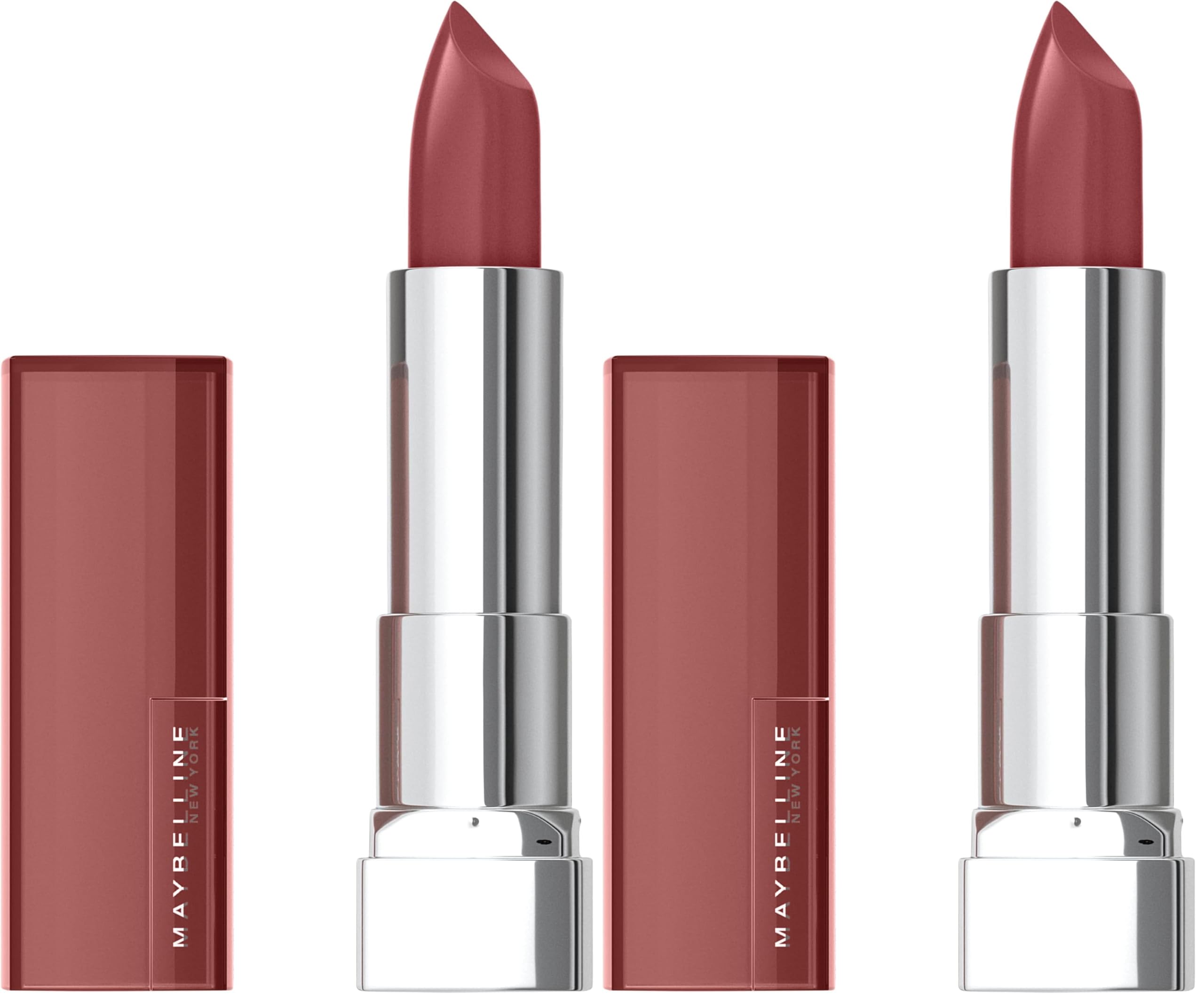Maybelline New York Pflegender Lippenstift mit cremiger Textur und schimmerndem Finish, Color Sensational, Nr. 642 Latte Beige, 1 x 4,4 g (Packung mit 2)