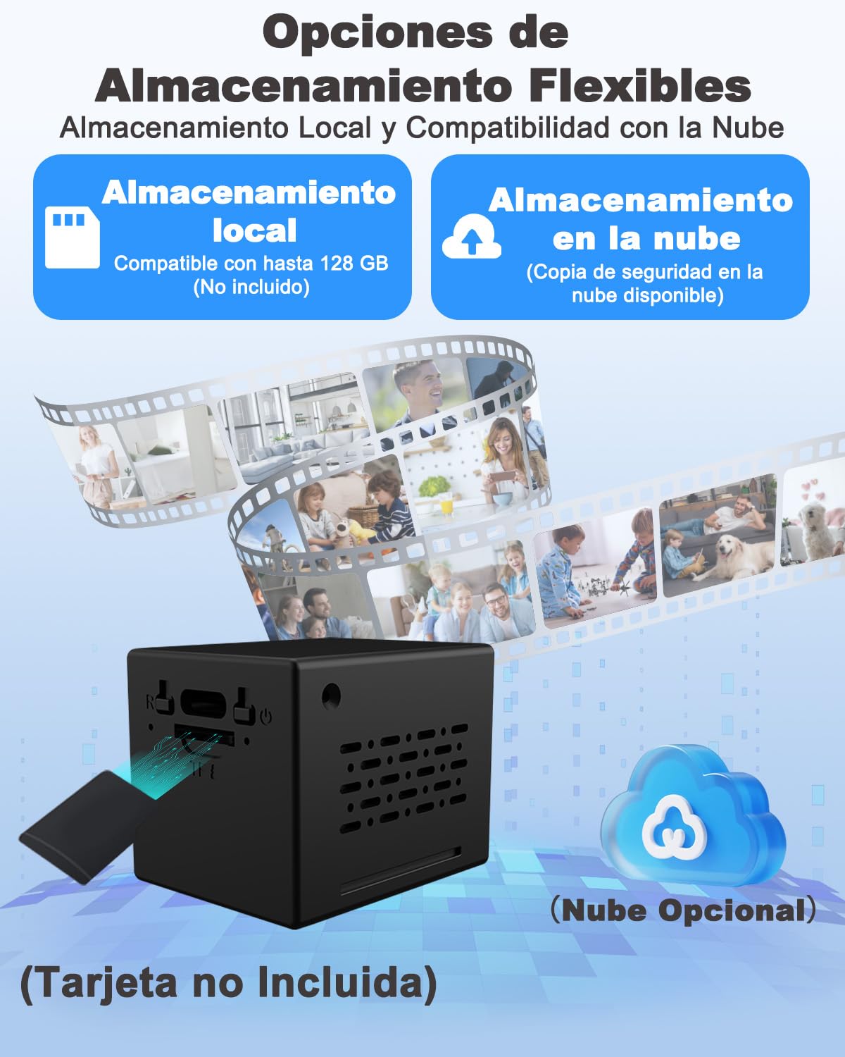 Mini Camara Espia, 4K Mini Camara Vigilancia WiFi Interior, Camara Espia Oculta con Visión Nocturna & Deteccion de Movimiento, Bateria 2000mAh, WiFi/Ap Hotspot Opciones, Spy Camera Interior/Extérieur