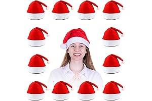 MNKXL Adult Plus Size Fancy Santa Hat 12-Pack