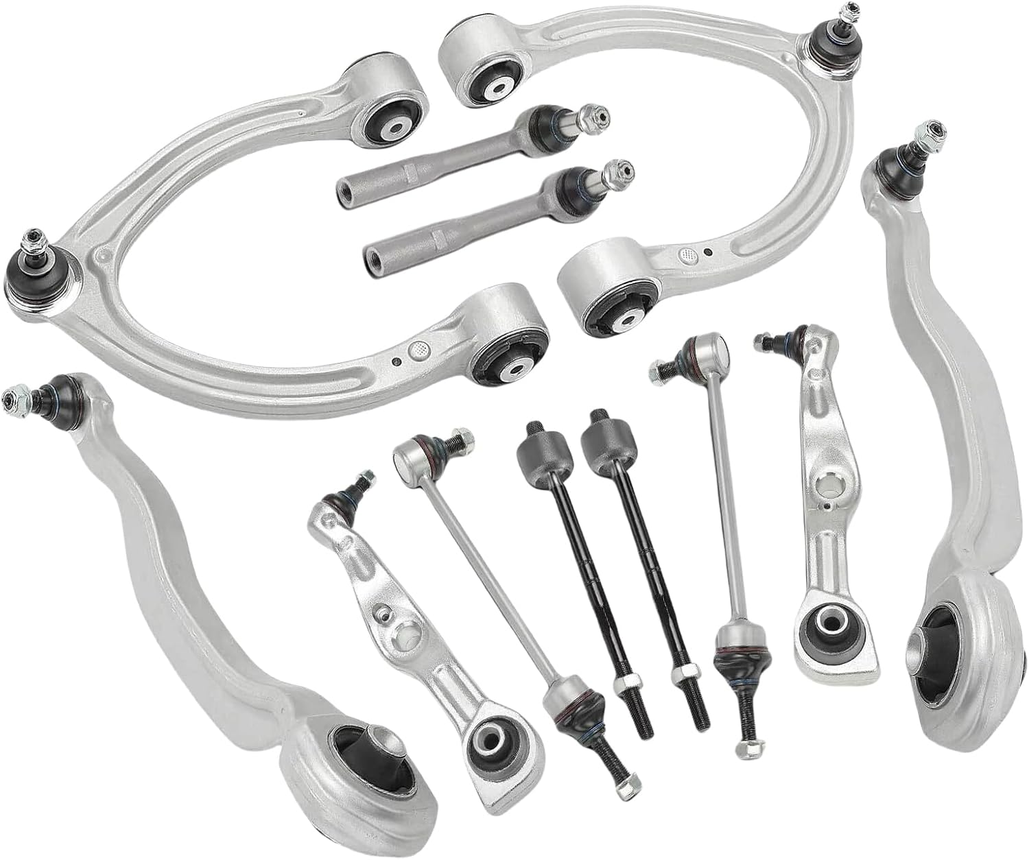 12pcs Front Control Arm w/Ball Joint Sway Bar Link for Mercedes-Benz 2010-2013 S400,for 2007-2013 S550,for 2008-2010 S63 AMG,for 2007-2009 S65 AMG