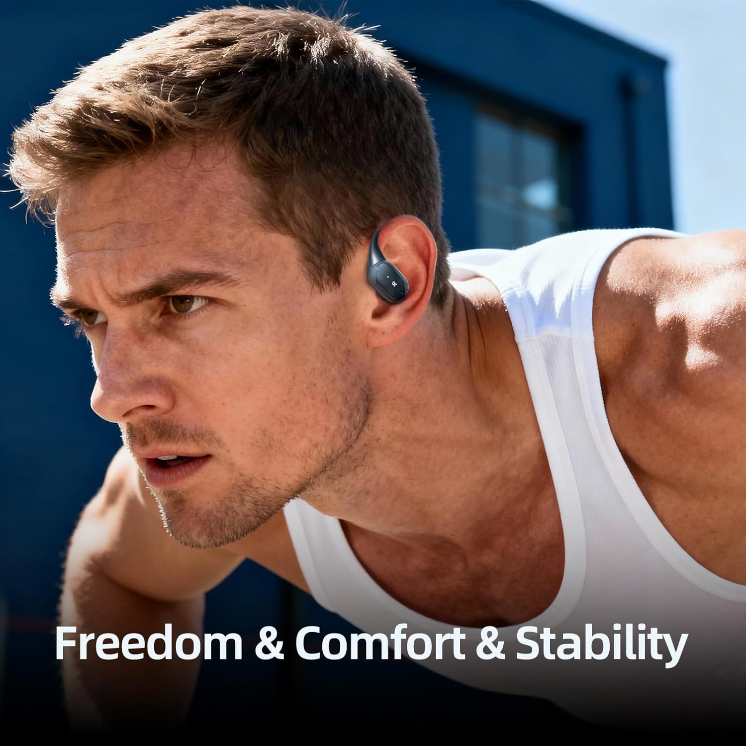 Open Ear Earbuds,Bluetooth 5.4 100H Playtime Stereo Wireless Earphones with Ultra-Comfort, Snug Fit Ergonomic Earhook for Sports/Fitness/Travel/Workouts (Blue) image 6