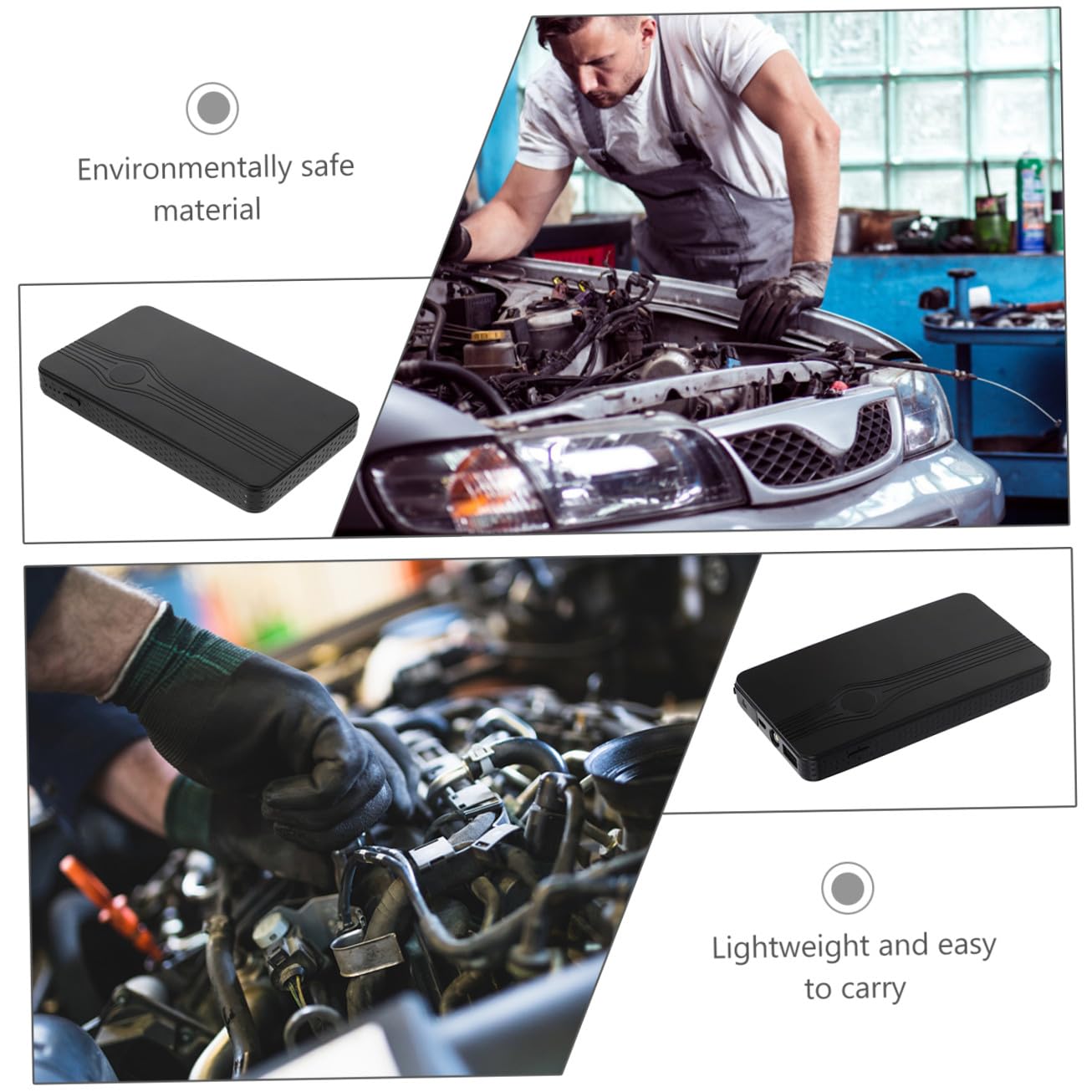 1 Ustaw Przydatny Samochód Booster Portable Auto Battery Charger Car Scarter