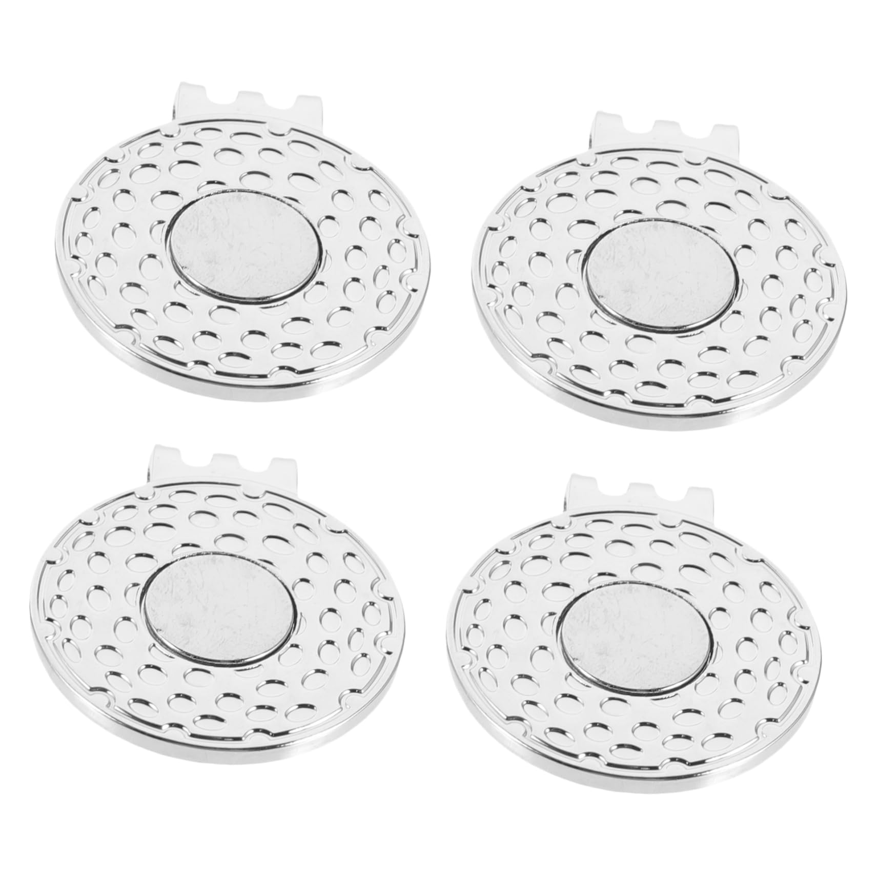 ifundom 4 Set Clip per Cappello Golf con Marcatore Ball Marker Metallo Design Golfisti E Appassionati Sport 4 Pezzi*4