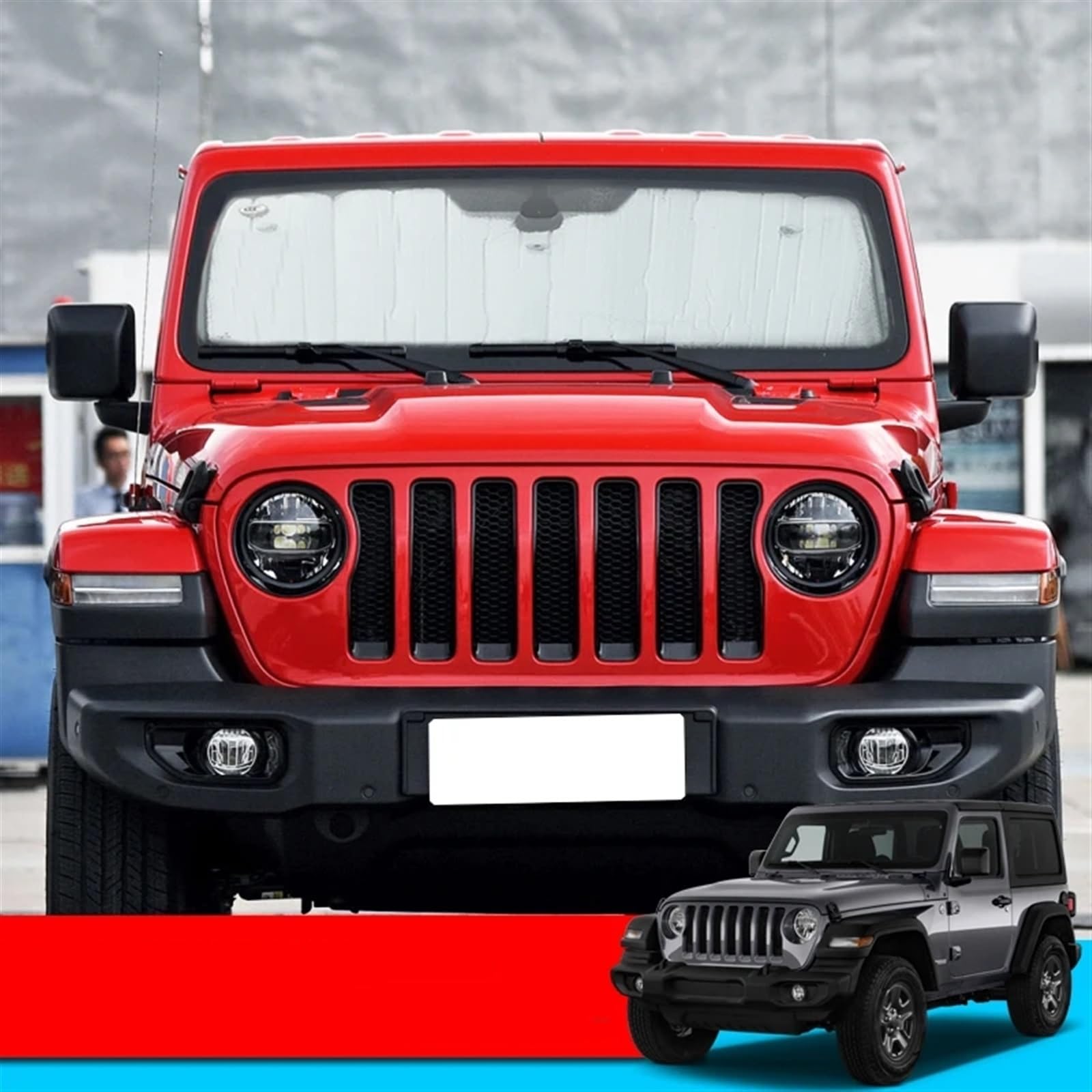 Auto Tendine Parasole Finestrini Laterali per Jeep Wrangler Rubicon (JL) 2018 2019 2020 2021 2022 2023, Block Raggi UV Anti Zanzara Privacy Protegge Accessori,5pcs