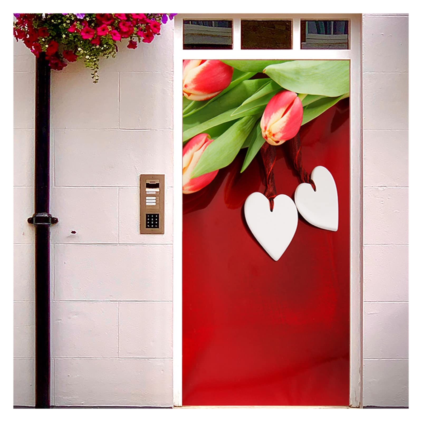 Décoratifs autocollants de porte 3D pour rénover facilement une porte en bois