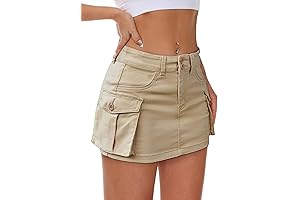 Women's Mini Cargo Skirt: Embrace Cargo Style in a Compact Silhouette
