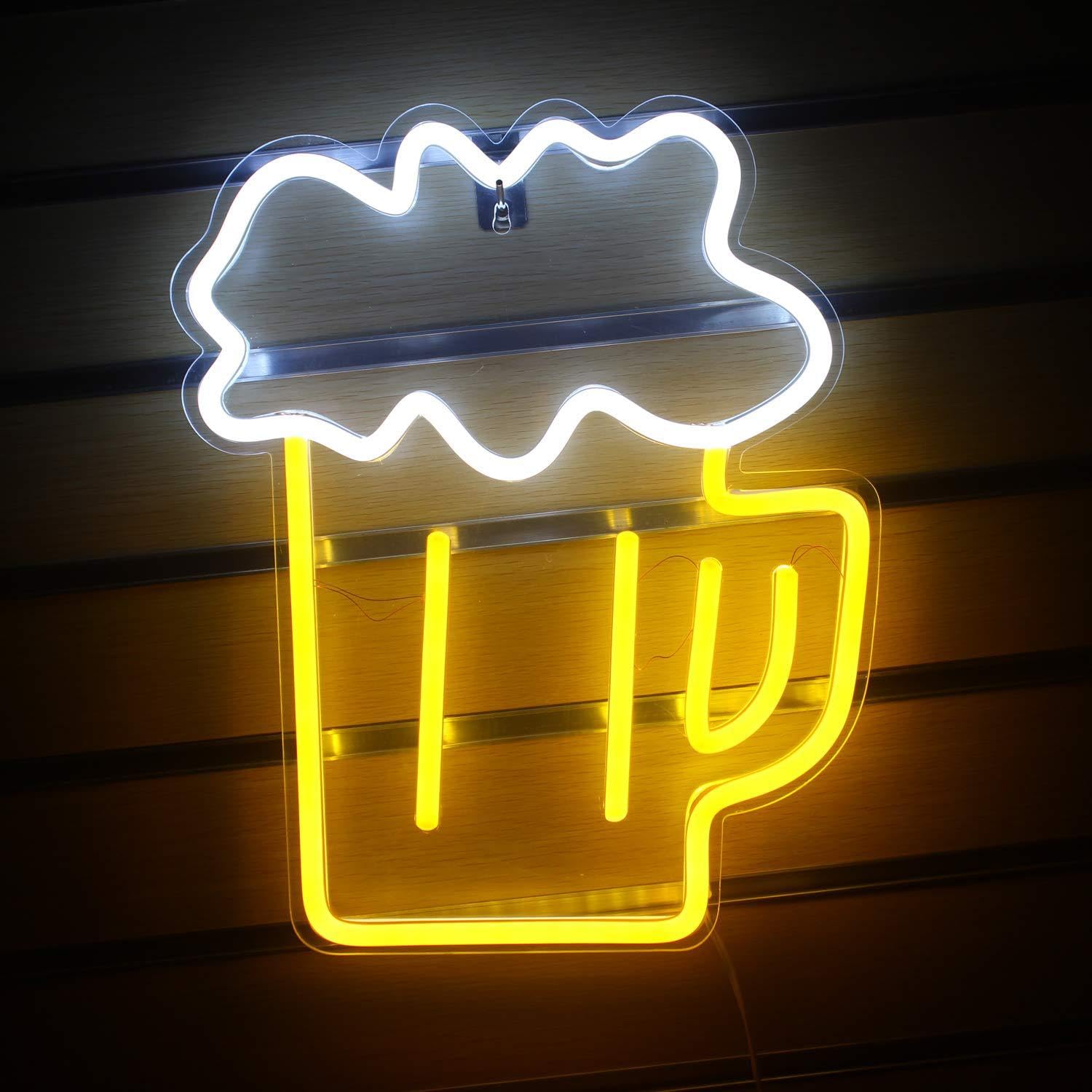 Amazon | Homepatche LEDネオンライト サイン ビールネオンサイン