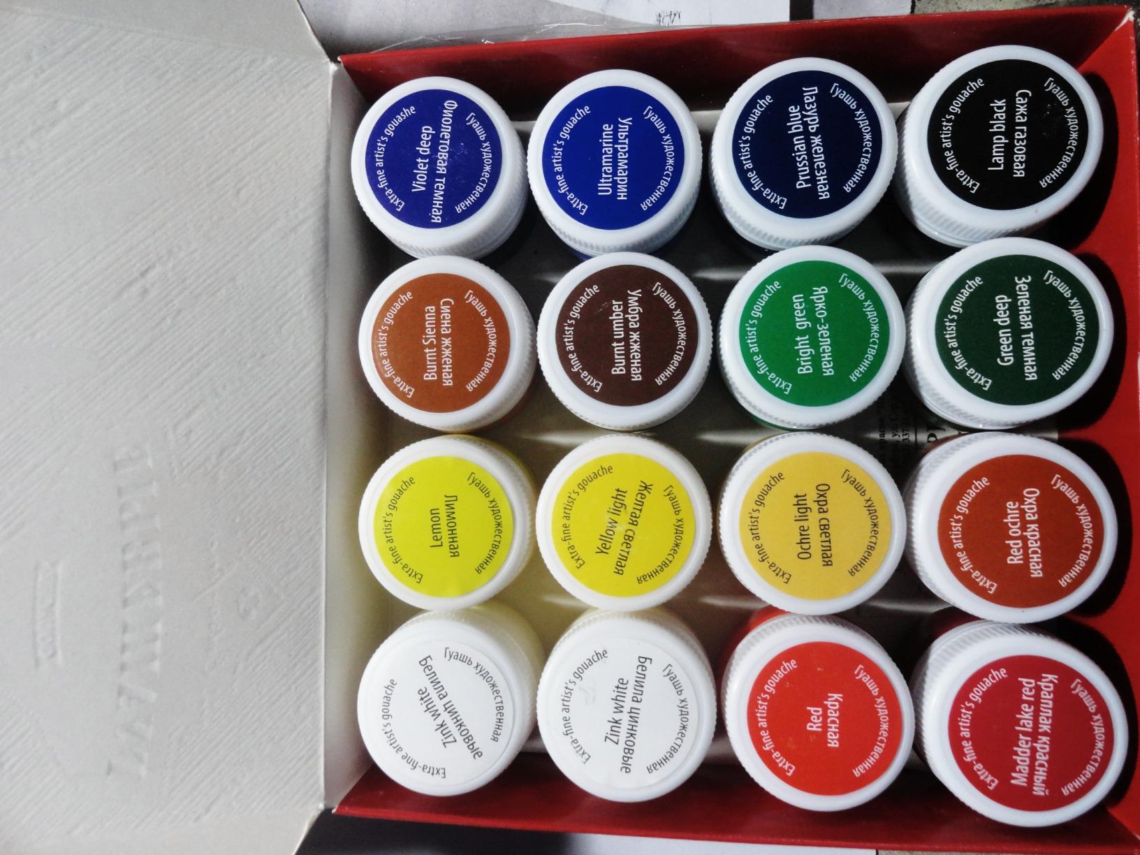 Nevskaya palitra Master Class Gouache ExtraFine Paint Set of 16, 20ML Each Amazon.in Home