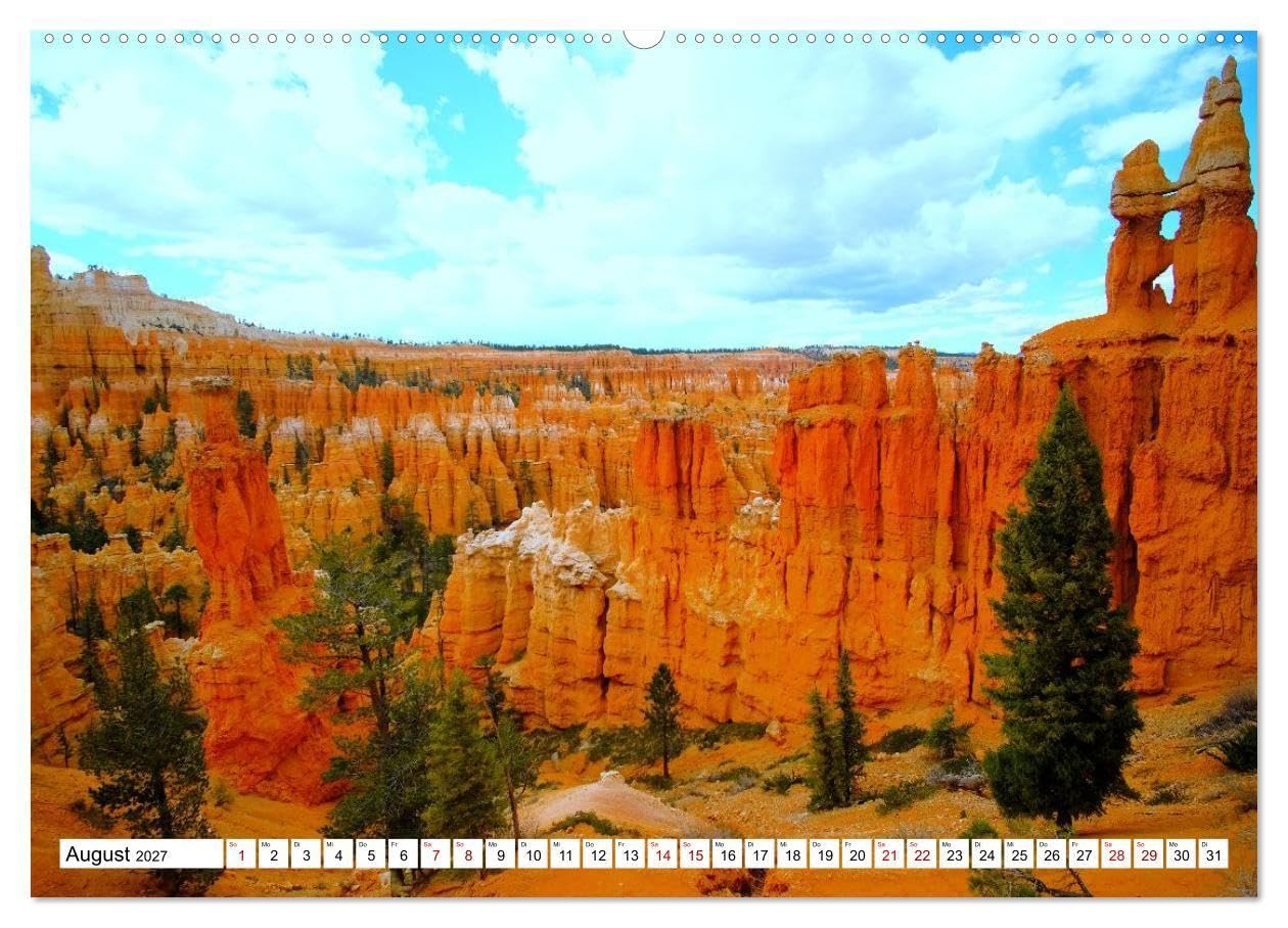 Naturwunder und Nationalparks der amerikanischen Westküste (hochwertiger Premium Wandkalender 2027 DIN A2 quer), Kunstdruck in Hochglanz: Die Schönheit des Wilden Westens (CALVENDO Orte)