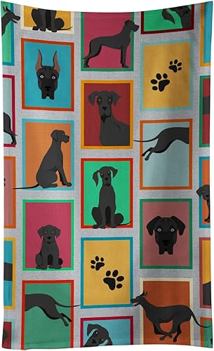 Miniatura 66 de Caroline's Treasures MLM1101KTWL - Lotes de color rojo y blanco Pembroke Corgi toalla de cocina Pembroke Paños de cocina toalla de mano toalla