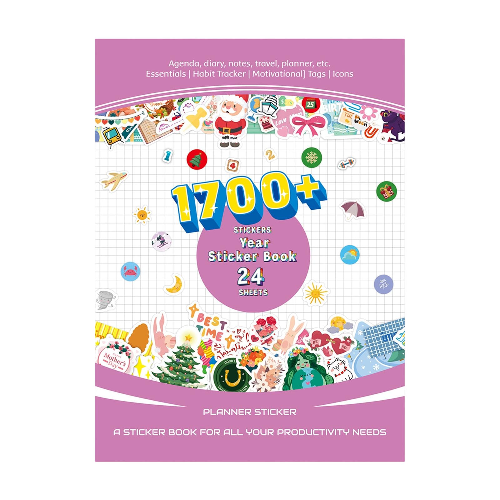 XuQiZZpp Artistic Weekly Monthly Planning Sticker Journaling Sticker For Scrapbook Calendar Decorations And Time Management