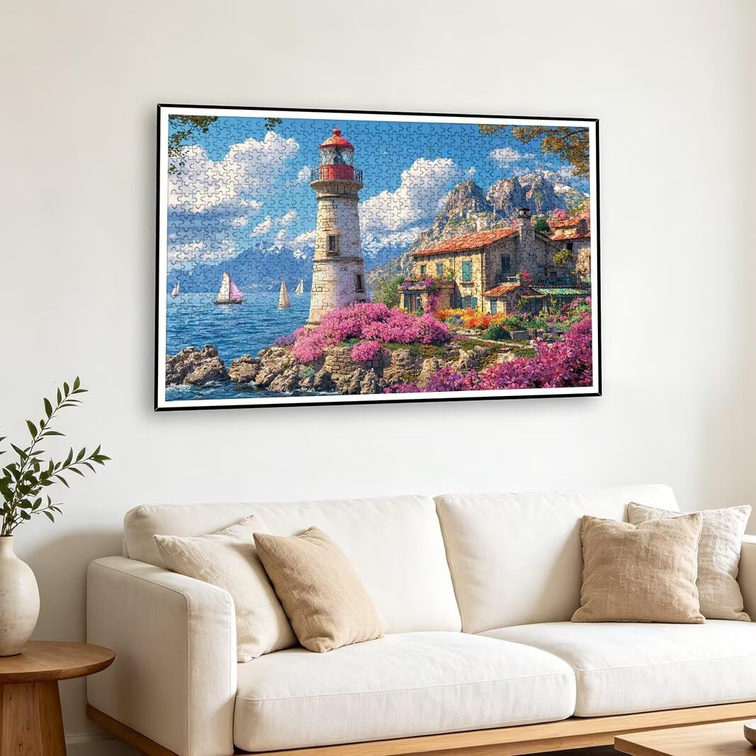 Puzzle Faro, Puzzle 1000 Pezzi per Adulti, Decor, Regalo Donna/Uomo -2459