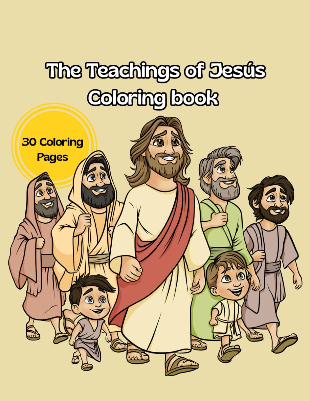 The Teachings of Jesús to Color (Jesus Coloring Book)