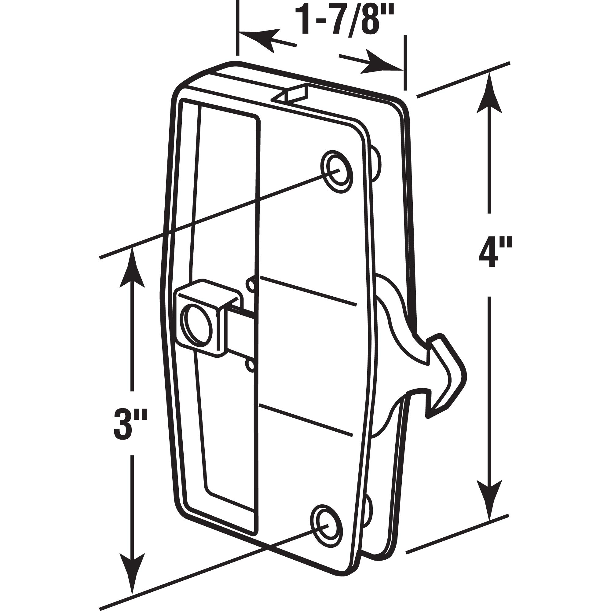 Prime-Line productos 12550 Columbia Protector de cierre de puerta y Pull con bloqueo de seguridad, negro