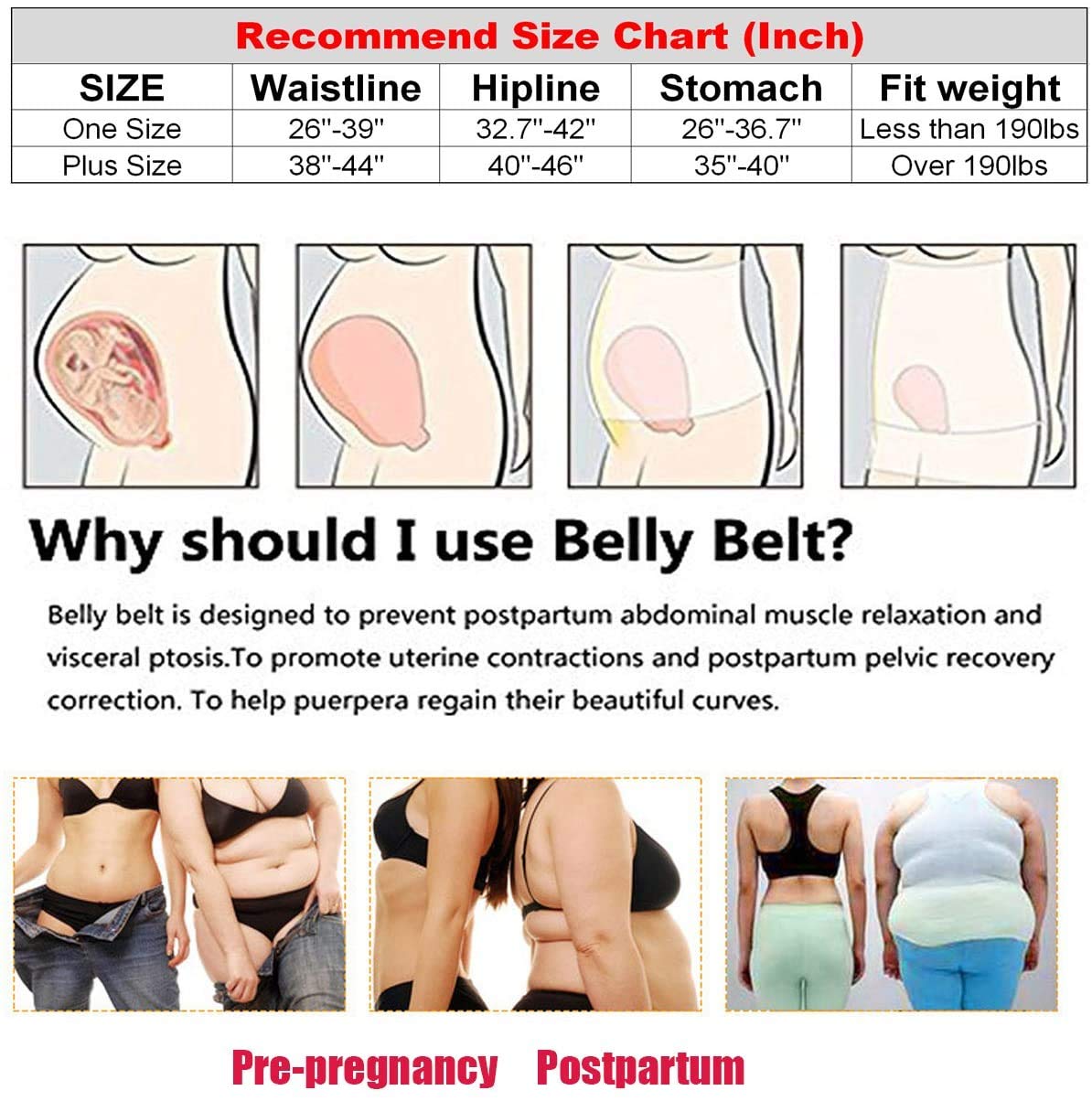postpartum belly wrap plus size