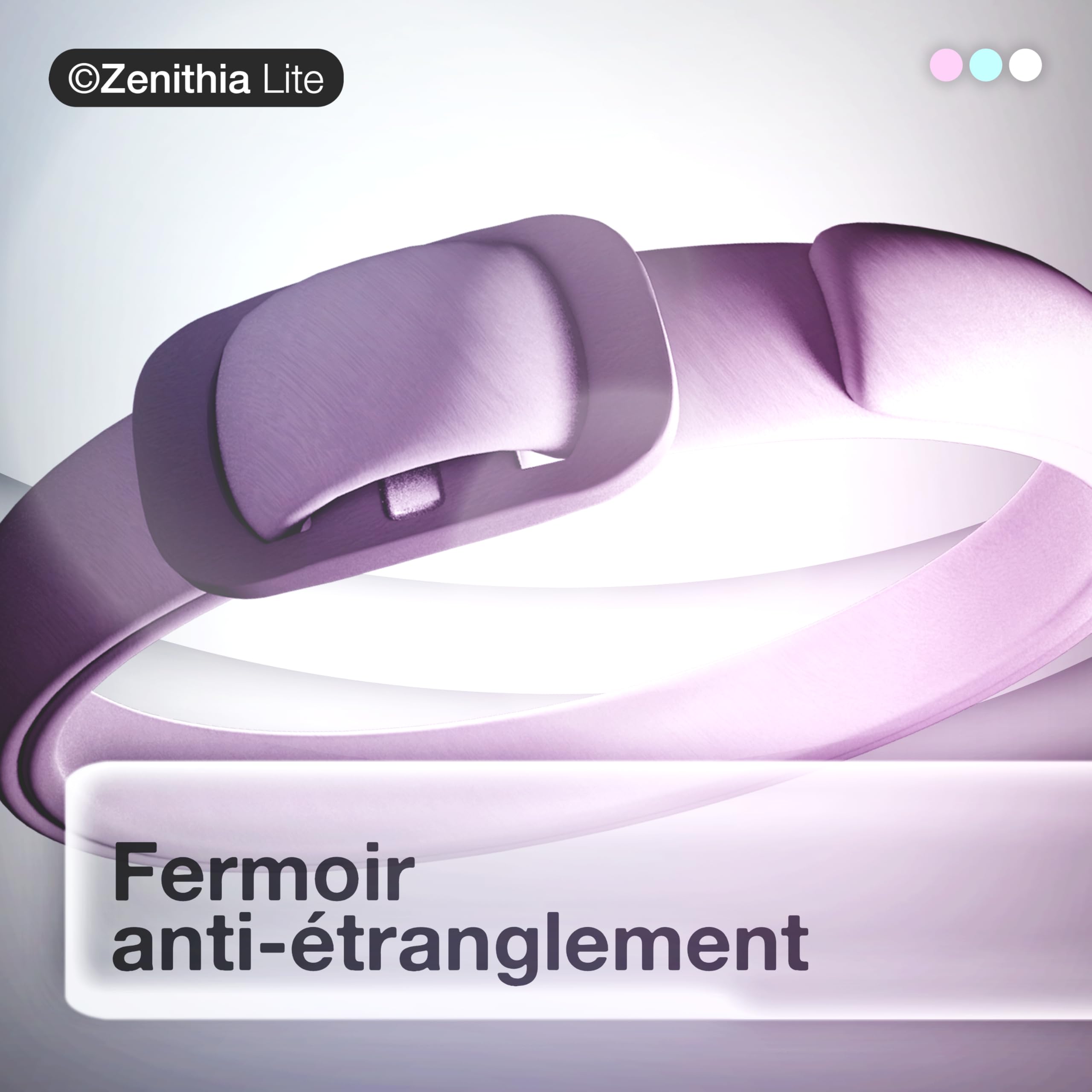 ZENITHIA Lite Collier Antiparasitaire Chat – Répulsif Insectes, Anti-Puces, Tiques et Moustiques – 12 Mois Protection – 48 cm – Ajustable – Végétal – Étanche – 1 Unité