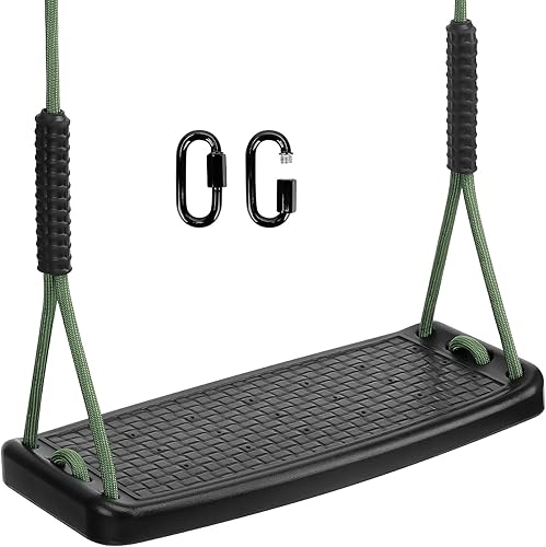 Juego de columpios de plástico de repuesto resistente, con cuerda ajustable antideslizante para colgar, accesorios para asiento de columpio para