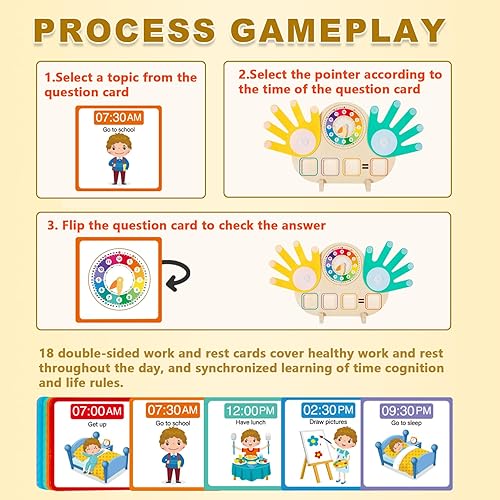 Miniatura 7 de Bloques educativos de matemáticas 2 en 1, bloques de conteo de números y reloj de enseñanza para niños, juguetes de aprendizaje preescolar para