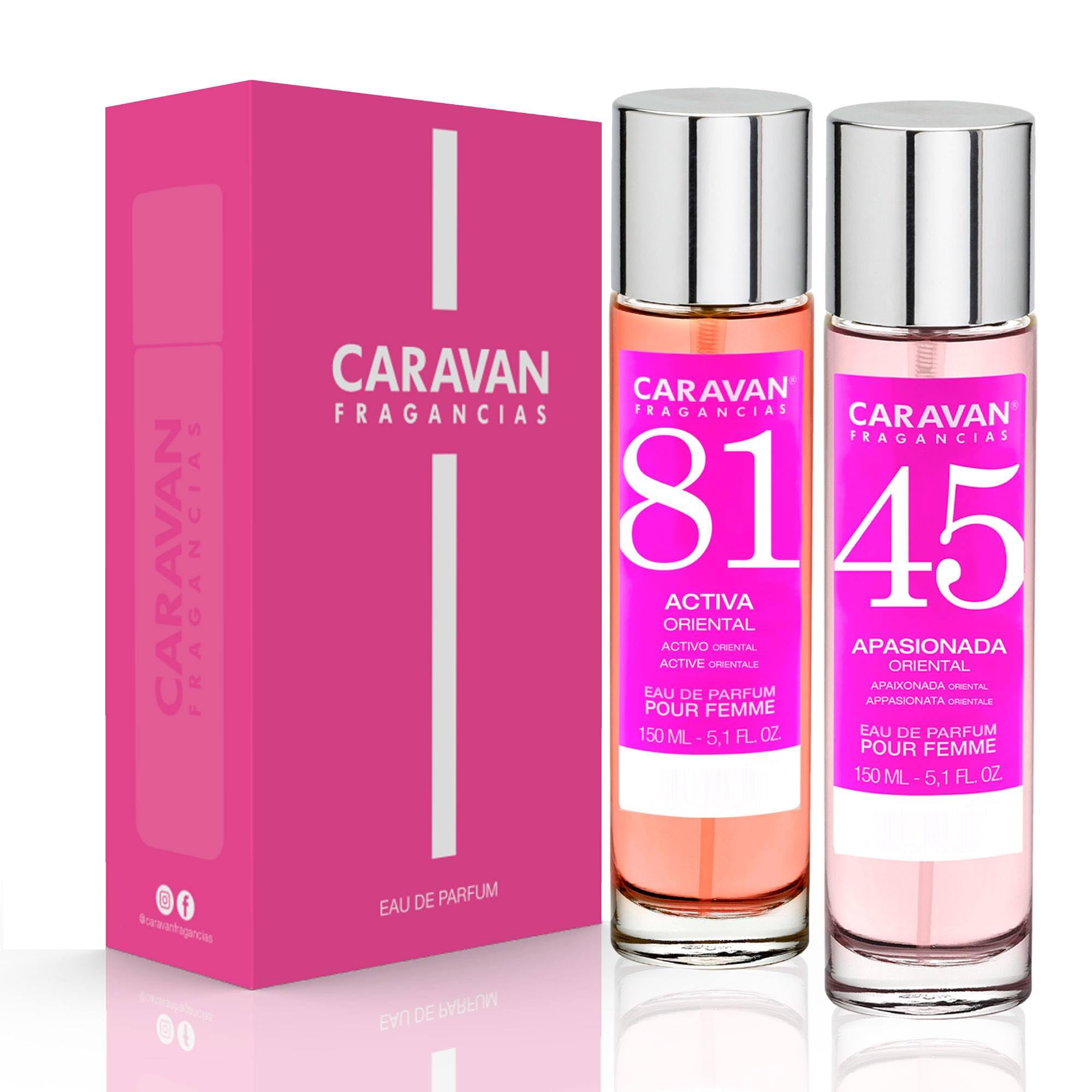 CARAVAN FRAGANCIAS - CAJA DE REGALO con 2 Perfumes: Nº45 y Nº81 de 150 ml, para mujer